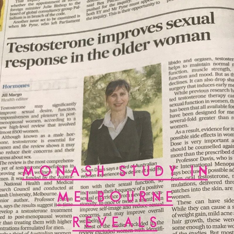Monash Study Reveals Natural Testosterone for Menopause Monash Study Reveals Natural Testosterone for Menopause